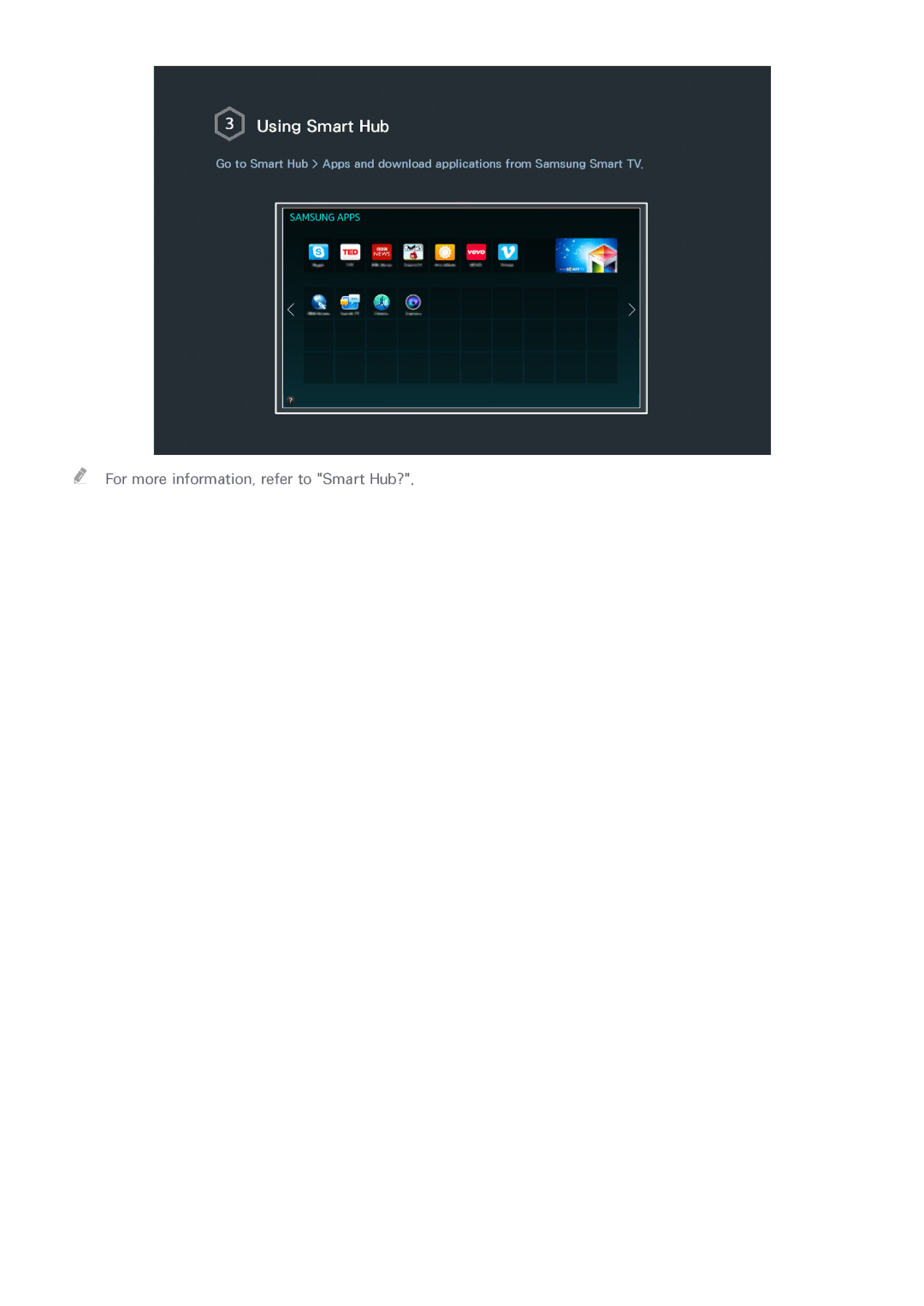 Samsung UA55HU8500RXEG, UA40HU7000RXSK, UA55HU7200RXSK, UA65HU7200RXSK, UA55HU8500RXSK, UA50HU7000RXSK manual Using Smart Hub 