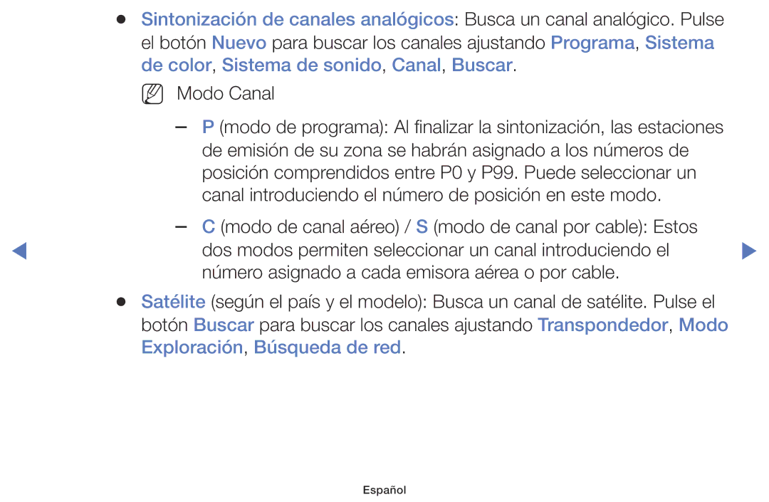 Samsung UA43K5100BWXMV, UA40K5100BWXMV, UA32K5100AWXMV manual NN Modo Canal 