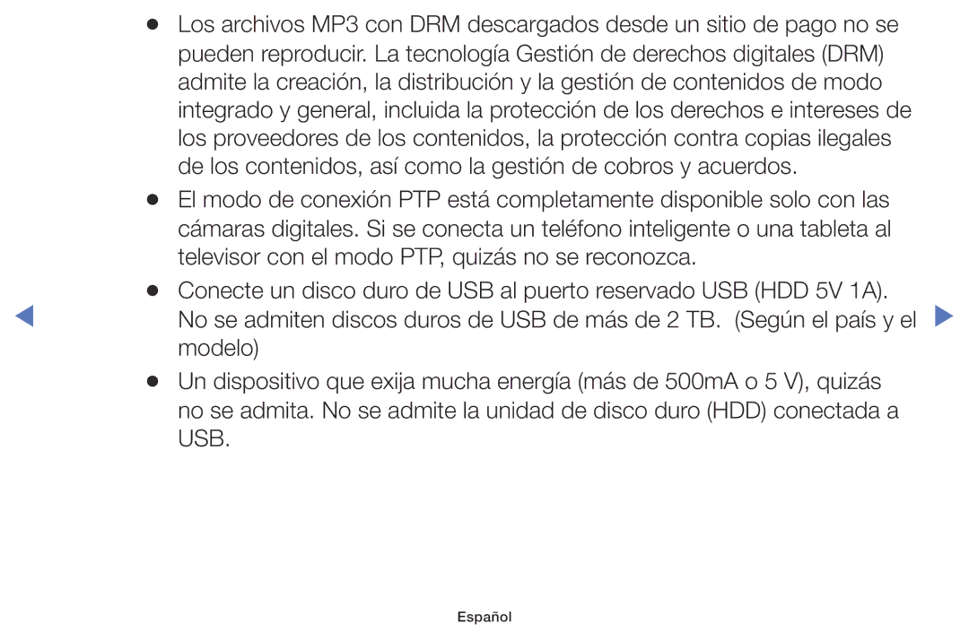 Samsung UA43K5100BWXMV, UA40K5100BWXMV, UA32K5100AWXMV manual Usb 