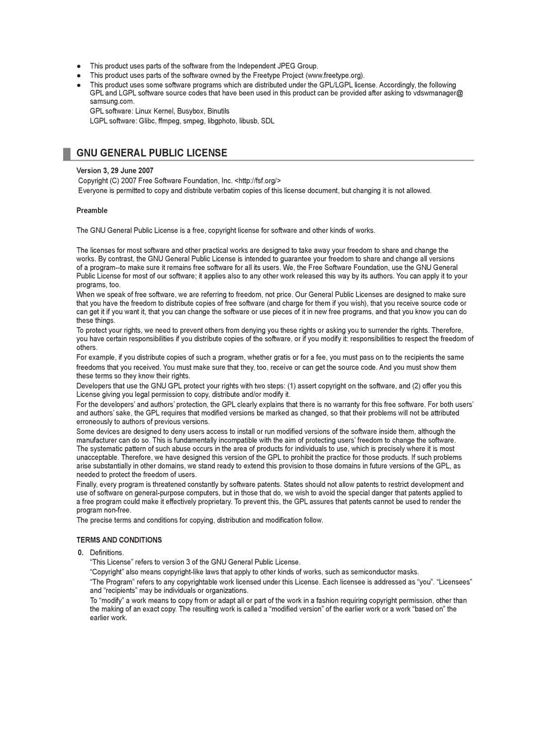 Samsung UA40B6000VRXSQ, UA46B6000VRXUM, UA46B6000VRXZN, UA32B6000VRXSQ, UA32B6000VRXZN manual Version 3, 29 June, Preamble 