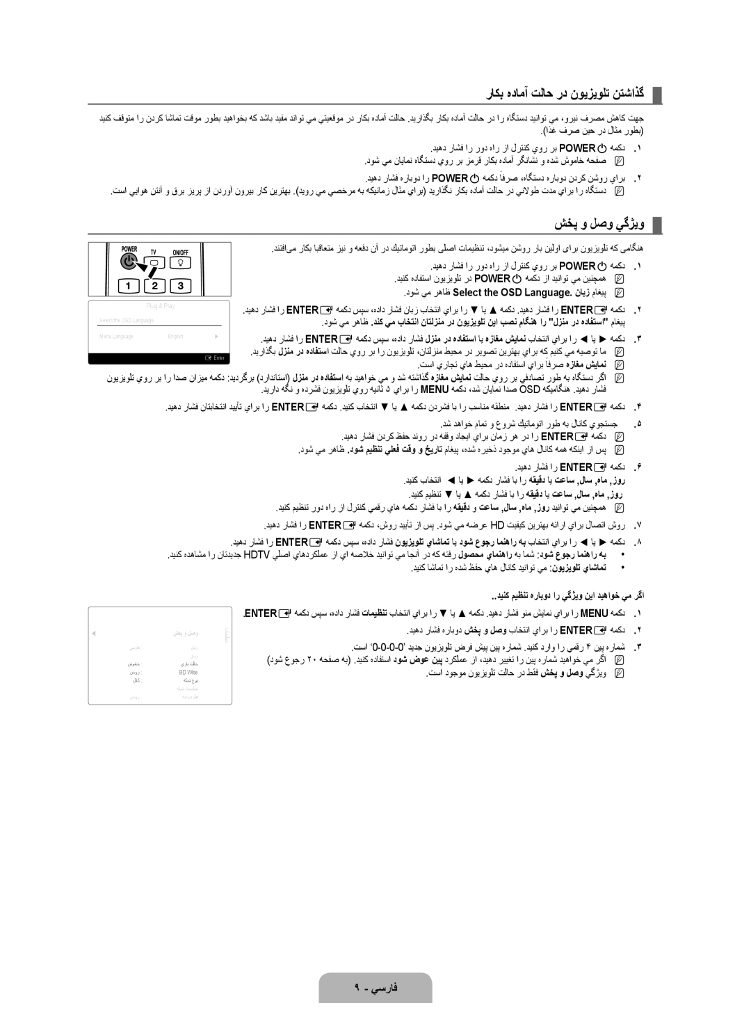 Samsung UA55B8000XRXSV, UA46B8000XRXSV, UA46B8000XRXUM, UA55B8000XRXHC راكب هدامآ تلاح رد نويزيولت نتشاذگ, شخپ و لصو يگژيو 