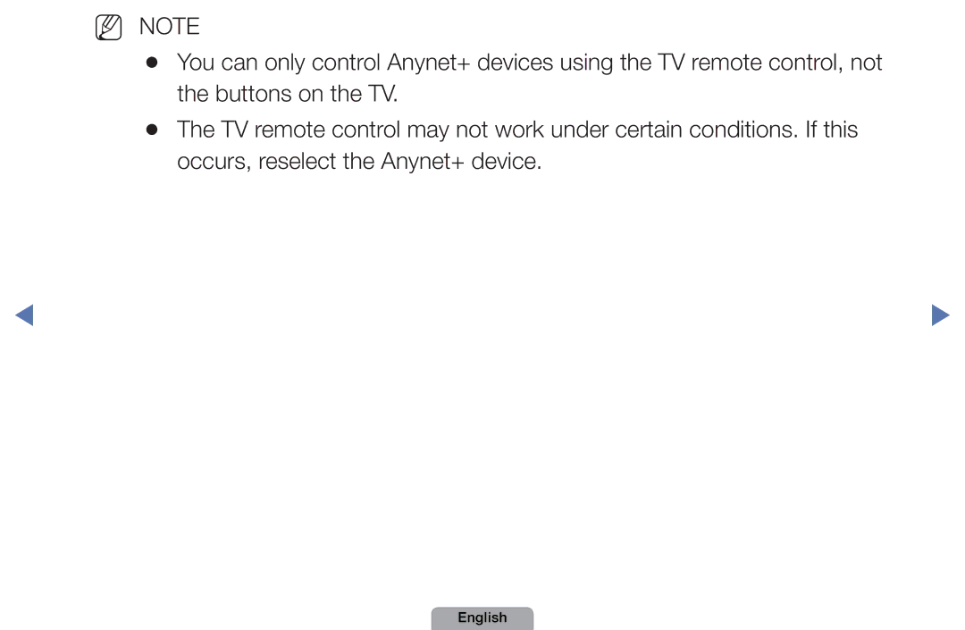 Samsung UA46D5000PMXSQ manual NN Note 