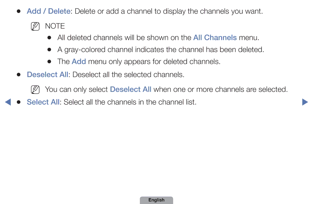 Samsung UA46D5000PMXSQ manual NN Note 