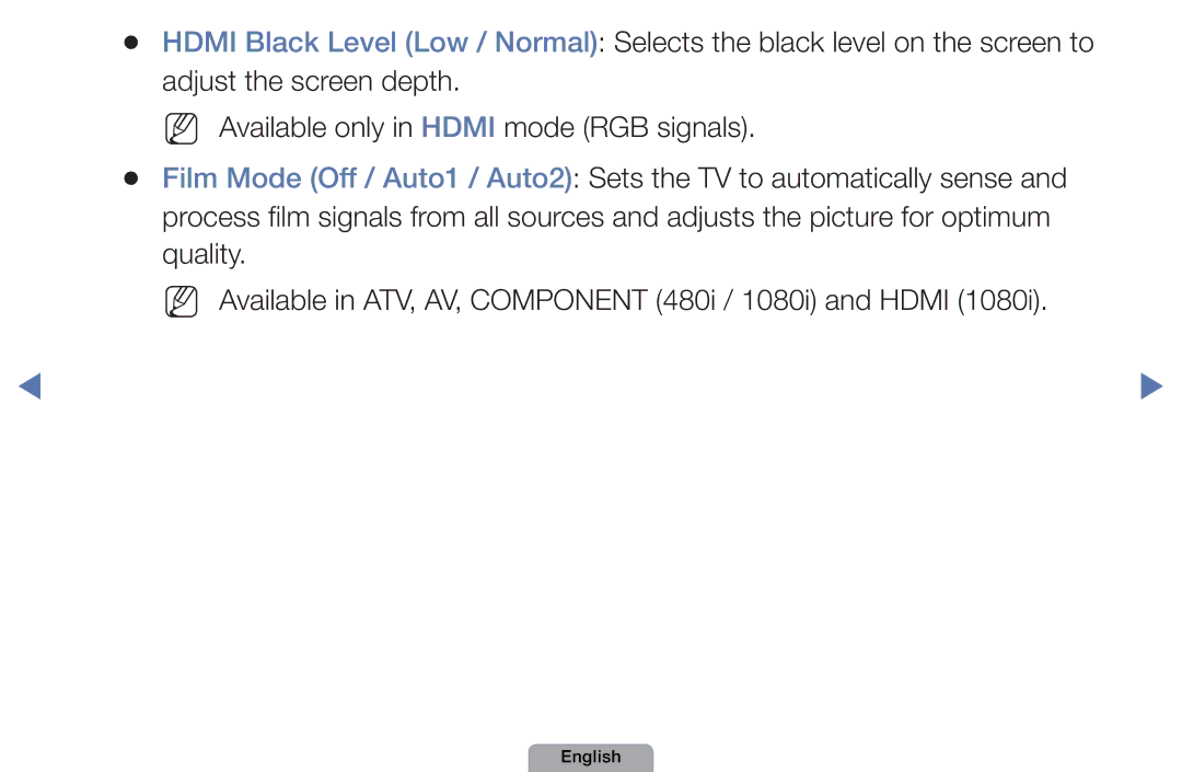 Samsung UA46D5000PMXSQ manual English 