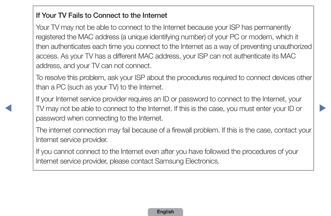 Samsung UA46D5000PMXSQ manual English 