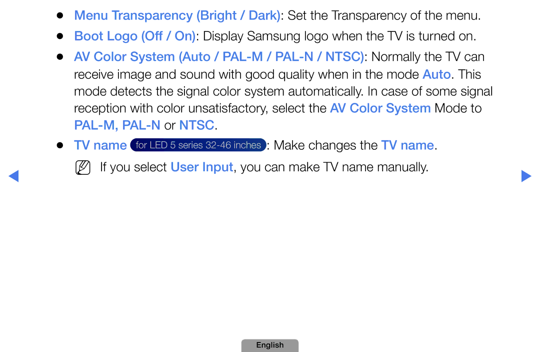 Samsung UA46D5000PMXSQ manual Make changes the TV name 