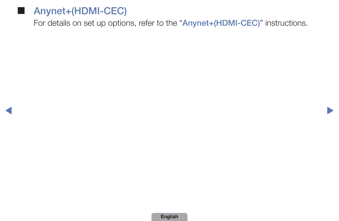 Samsung UA46D5000PMXSQ manual Anynet+HDMI-CEC 