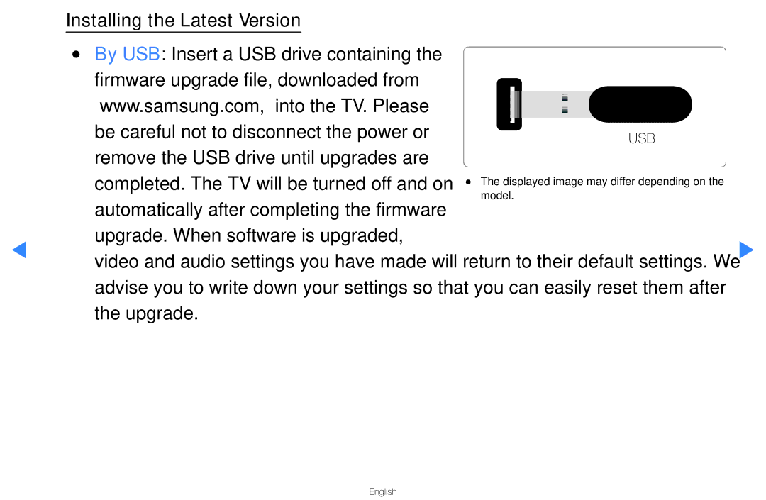 Samsung UA40D5500RMXSQ, UA46D5500RMXSQ Automatically after completing the firmware, Upgrade. When software is upgraded 