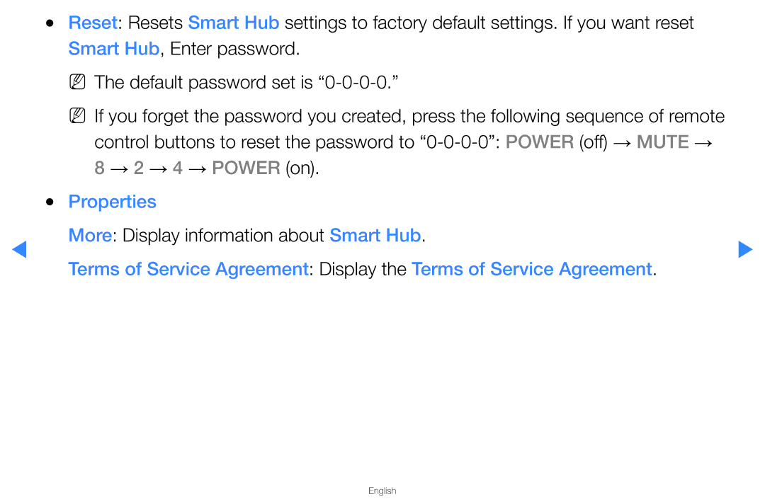 Samsung UA40D5500RMXSQ, UA46D5500RMXSQ manual Properties, More Display information about Smart Hub 