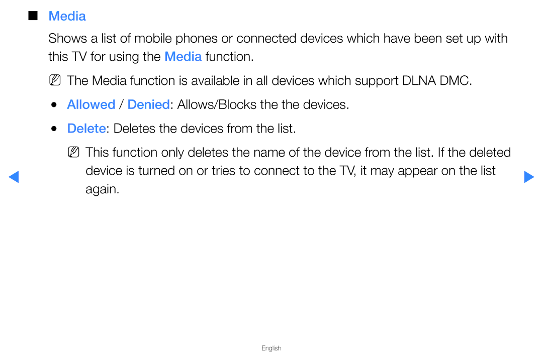 Samsung UA40D5500RMXSQ, UA46D5500RMXSQ manual Media 