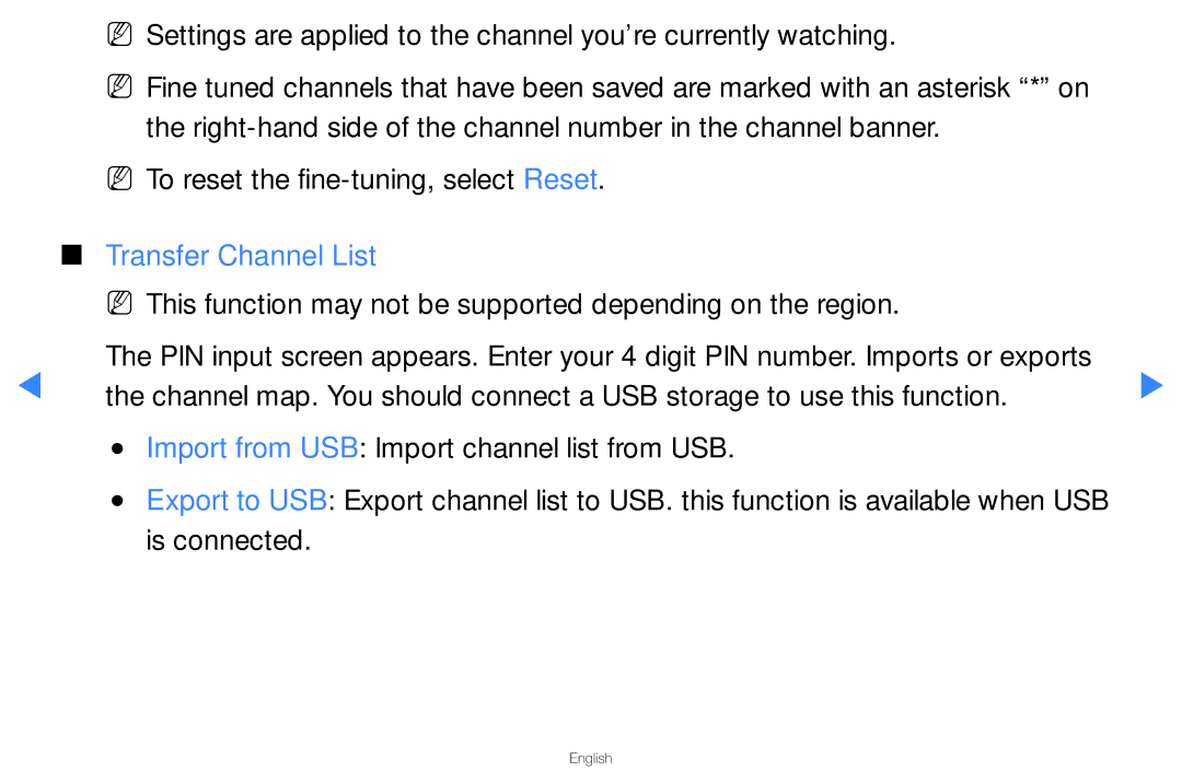 Samsung UA46D5500RMXSQ, UA40D5500RMXSQ manual Transfer Channel List 