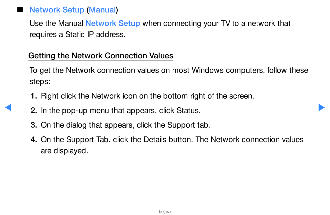 Samsung UA40D5500RMXSQ, UA46D5500RMXSQ manual Network Setup Manual, Are displayed 