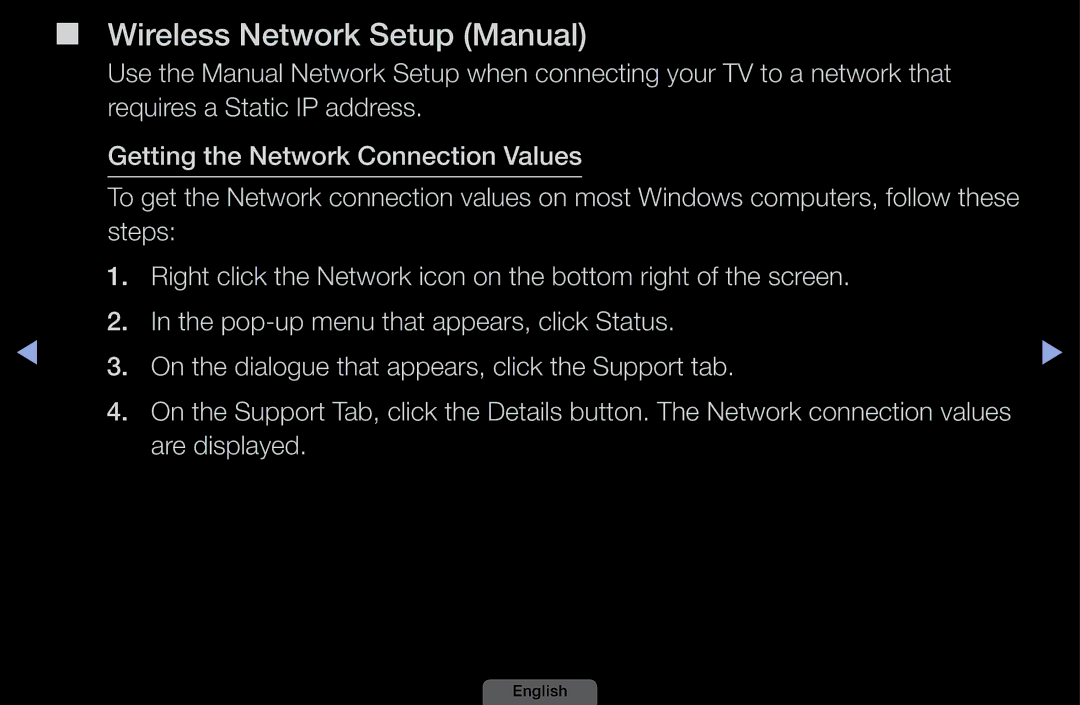 Samsung UA39EH5003MXSQ, UA46EH6030MXSQ, UA32EH4003MXSQ, UA40EH6030MXSQ manual Wireless Network Setup Manual 