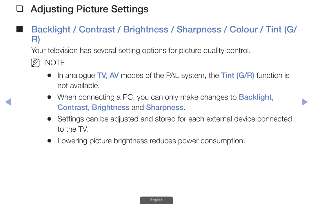 Samsung UA46EH6030RXZN, UA46EH6030RXSK, UA40EH6030RXSK manual Adjusting Picture Settings, Contrast, Brightness and Sharpness 