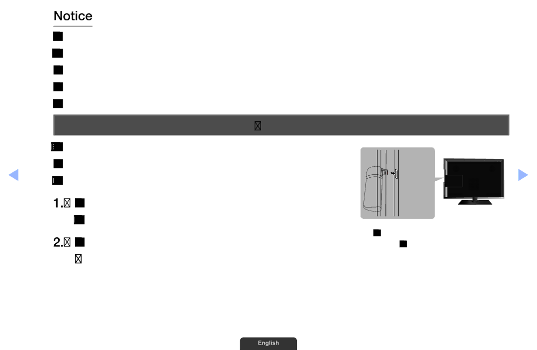 Samsung UA55EH6030RXUM, UA46EH6030RXSK, UA40EH6030RXSK, UA40EH6030RXSJ Position of port may differ depending on the model 