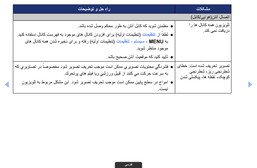 Samsung UA55EH6030RXZN, UA46EH6030RXSK, UA40EH6030RXSK, UA40EH6030RXSJ, UA40EH6030RXZN, UA46EH6030RXZN لباک/ییاوهنتنآ لاصتا 