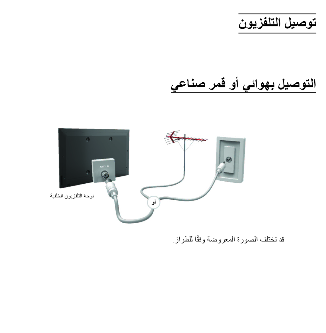 Samsung UA32ES5600KXKE, UA46ES5600WXSH, UA40ES5600WXSH, UA40ES5600KXKE manual نويزفلتلا ليصوت يعانص رمق وأ يئاوهب ليصوتلا 