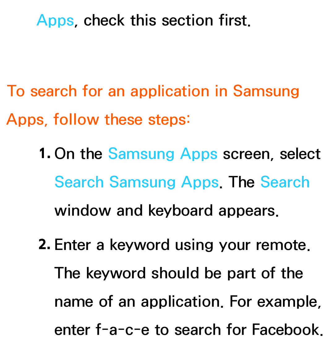 Samsung UA46ES5600MXSQ, UA46ES6900MXSQ, UA55ES6800MXXY, UA40ES5500MXXY, UA55ES6600MXXY manual Apps, check this section first 