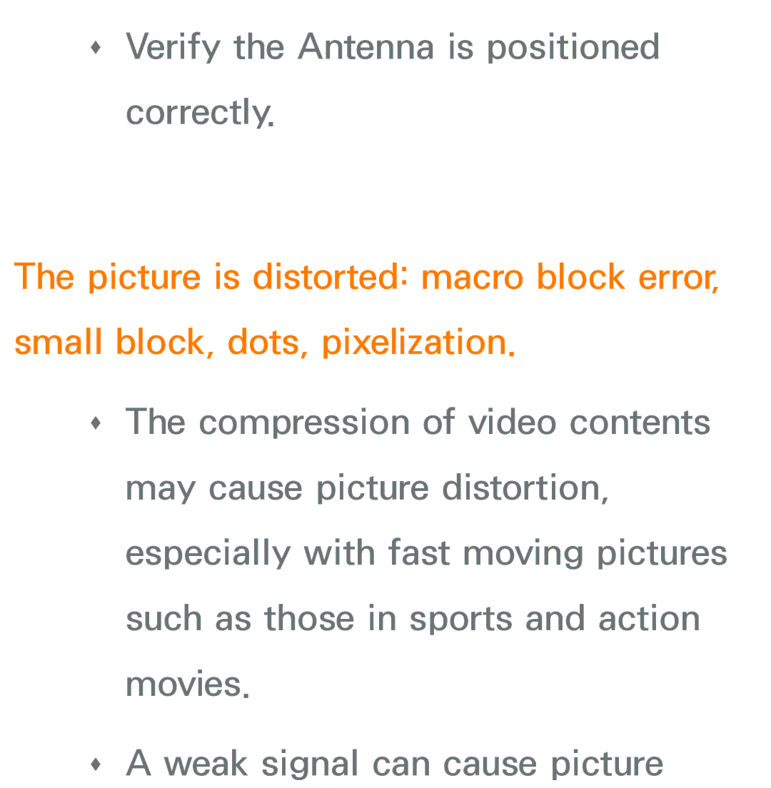 Samsung UA50ES6900MXSQ, UA46ES6900MXSQ, UA55ES6800MXXY, UA40ES5500MXXY manual ŒŒ Verify the Antenna is positioned correctly 