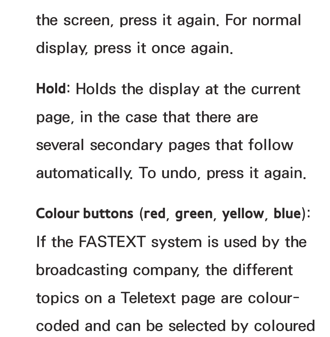 Samsung UA55ES6800MXXY, UA46ES6900MXSQ, UA40ES5500MXXY, UA55ES6600MXXY manual Colour buttons red, green, yellow, blue 