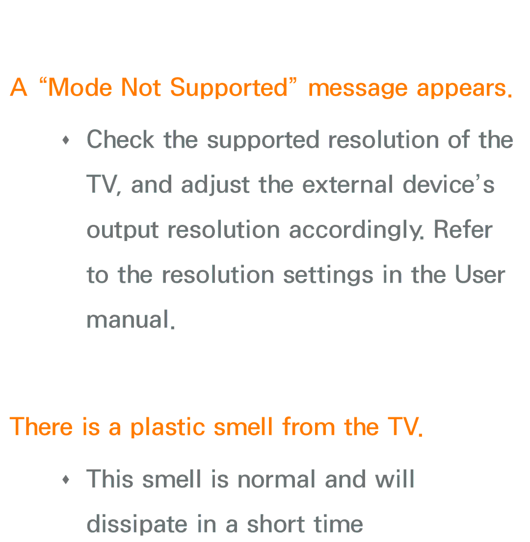 Samsung UA46ES8000MXSQ, UA55ES8000MXSQ, UA55ES7500MXSQ, UA65ES8000MXSQ, UA46ES5600MXSQ manual Dissipate in a short time 