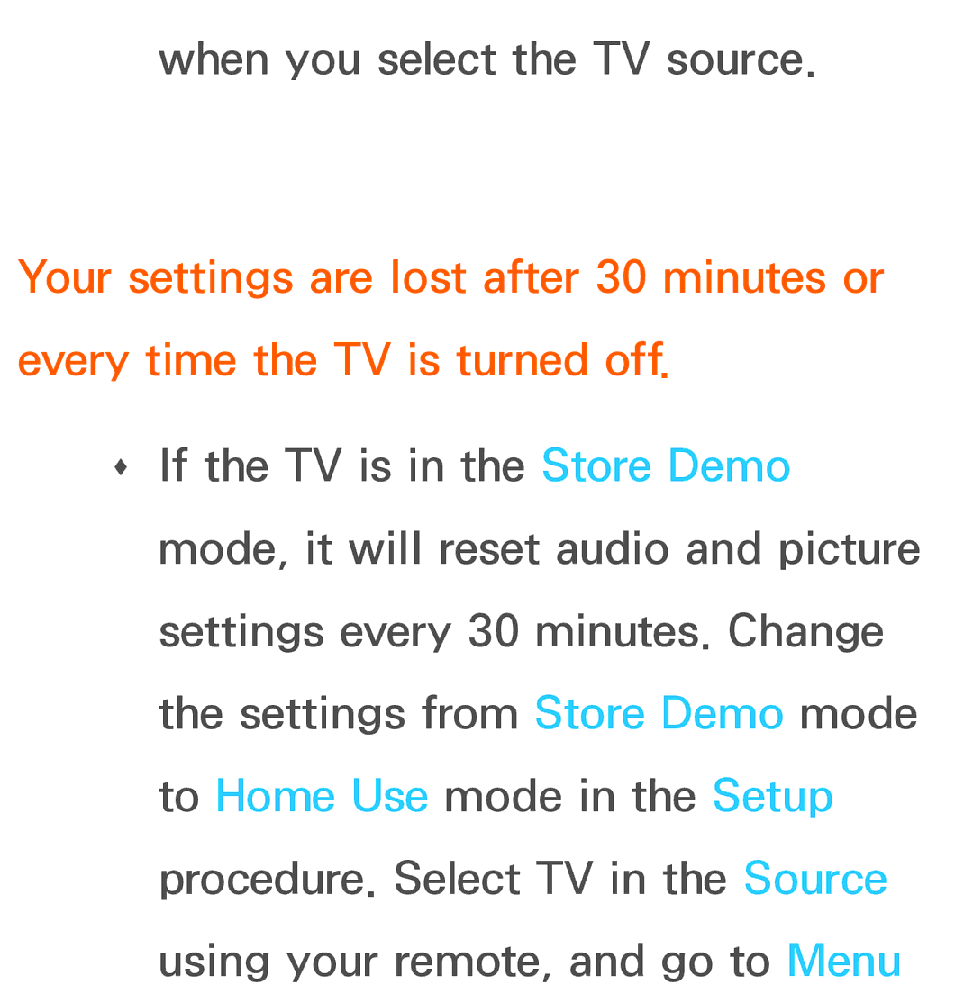 Samsung UA65ES8000MXSQ, UA46ES8000MXSQ, UA55ES8000MXSQ, UA55ES7500MXSQ, UA46ES5600MXSQ manual When you select the TV source 