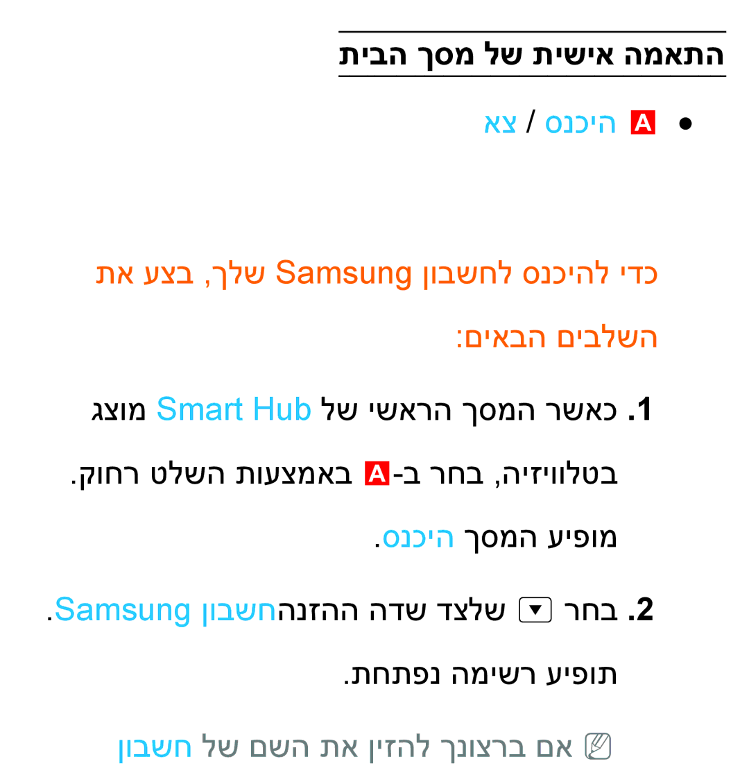 Samsung UA65ES8000MXSQ, UA46ES8000MXSQ manual תיבה ךסמ לש תישיא המאתה, אצ / סנכיה a, ןובשח לש םשה תא ןיזהל ךנוצרב םאnn 