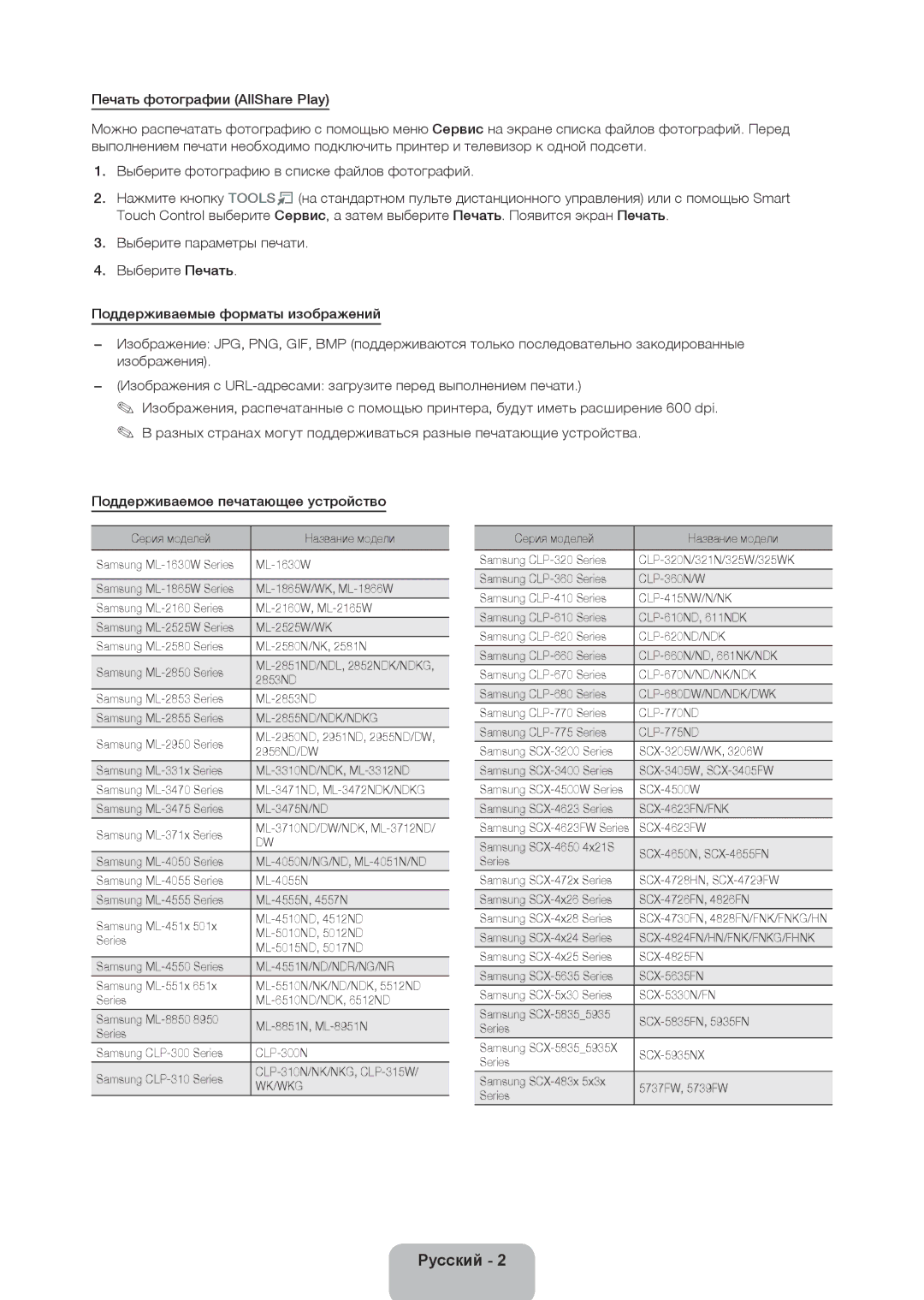 Samsung UA55ES7500RXSJ, UA46ES8000RXSK, UA65ES8000RXZN, UA55ES8000RXSK, UA46ES7500RXSK, UA40ES7500RXSK manual ML-2855ND/NDK/NDKG 