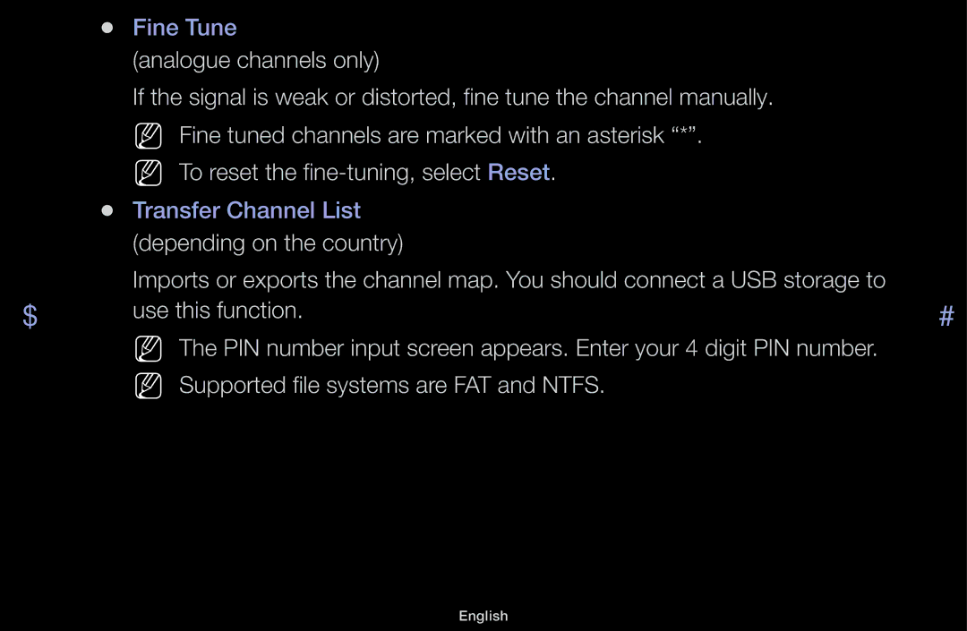 Samsung UA46F5000AMXXS manual Fine Tune 