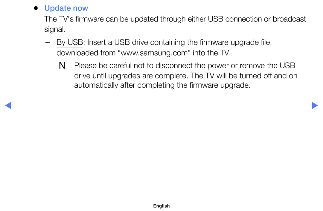 Samsung UA40H4200AWXMV, UA48H4200AWXMV, UA40H4200AWXSQ, UA32H4100AKXLY manual Update now 