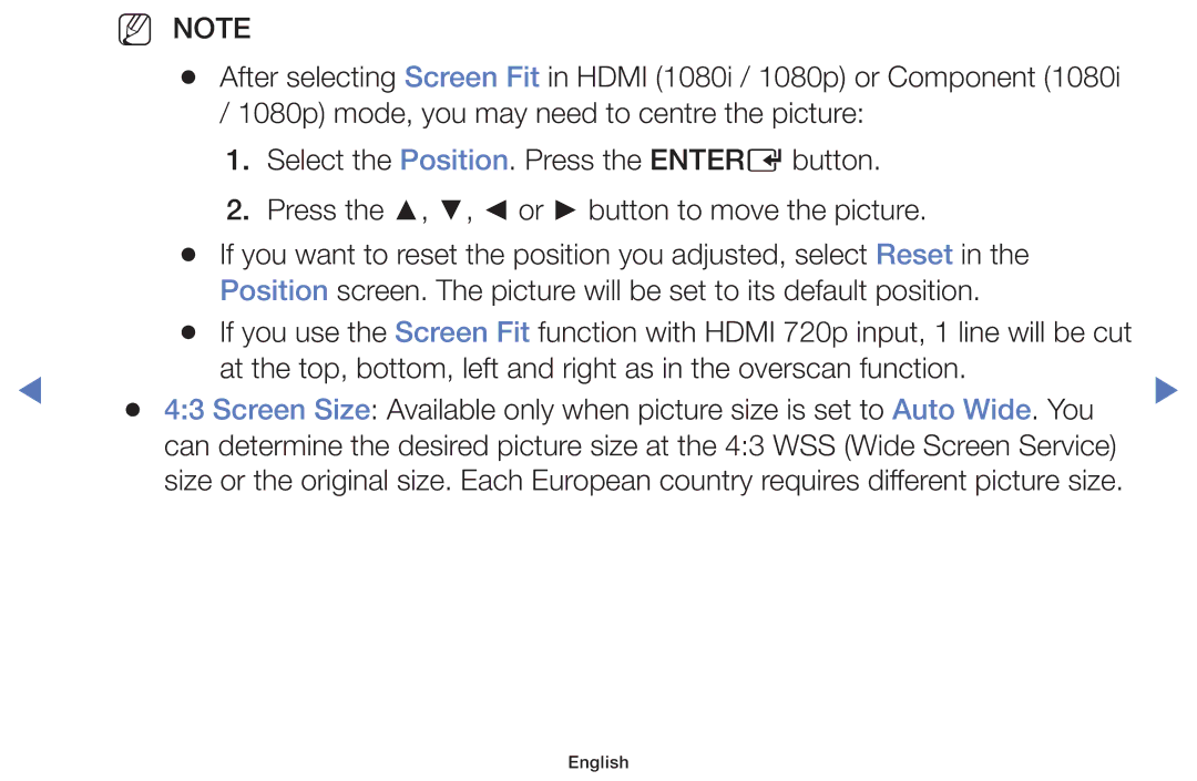 Samsung UA48H4200AWXMV, UA40H4200AWXSQ, UA40H4200AWXMV, UA32H4100AKXLY manual NN Note 