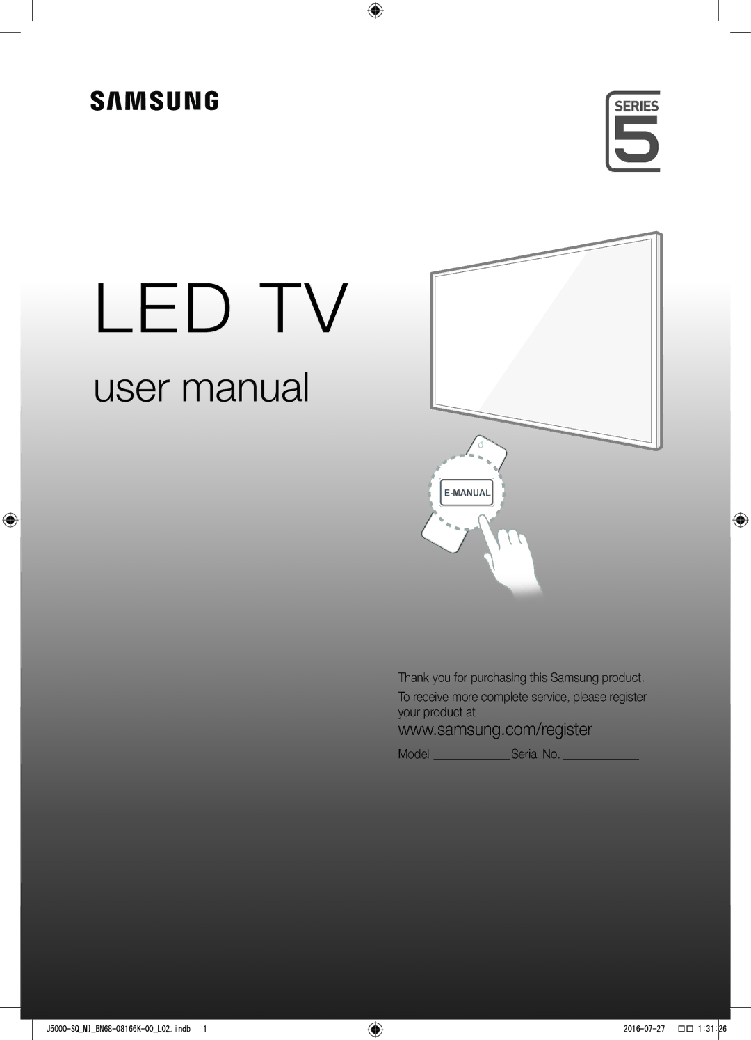 Samsung UA48J5000AWXSQ manual Led תייזיוולט 