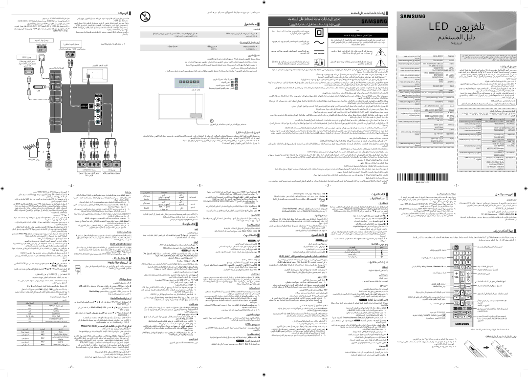 Samsung UA40M5000ARXUM manual تلايصوتلا, ليغشتلا ءدب, ةملاسلالىعظافحللةماهتاداشرإ, تاقيبطتلا ةمئاق, دادعلإا ةمئاق 