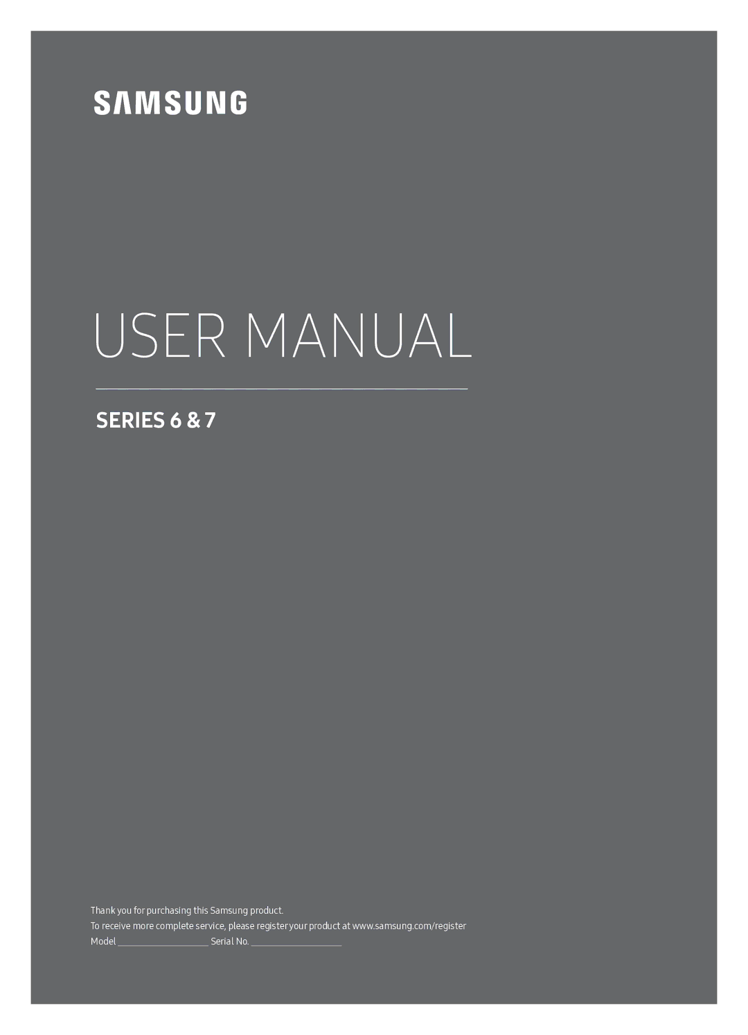 Samsung UA49MU7350WXMV manual Series 6 