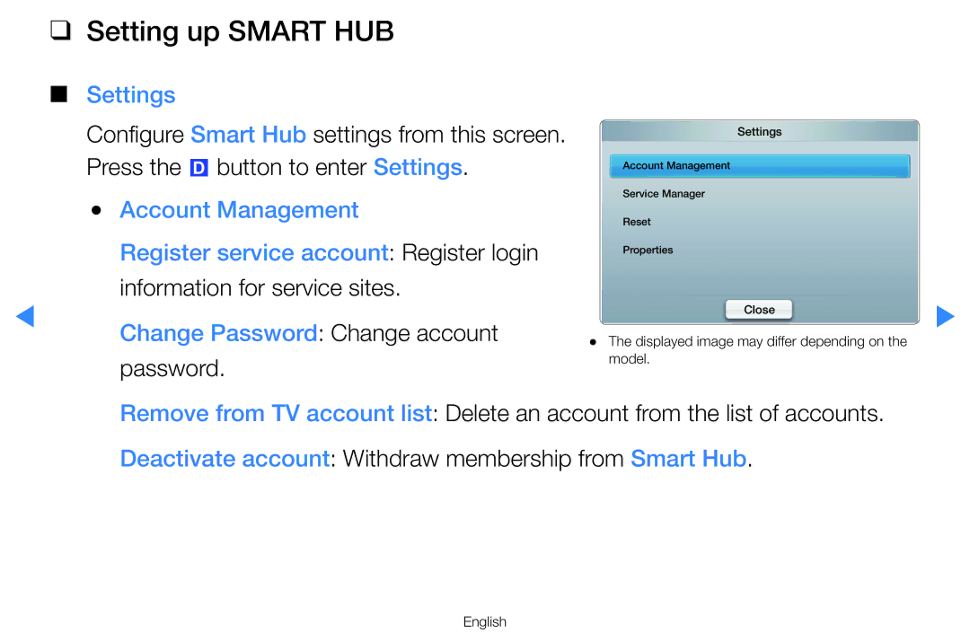 Samsung UA46D8000YNXUM, UA55H8000ARXSK, UA65H8000ARXSK, UA46D7000LRSXA, UA46D7000LRXZN, UA46D8000YRXTW Setting up Smart HUB 