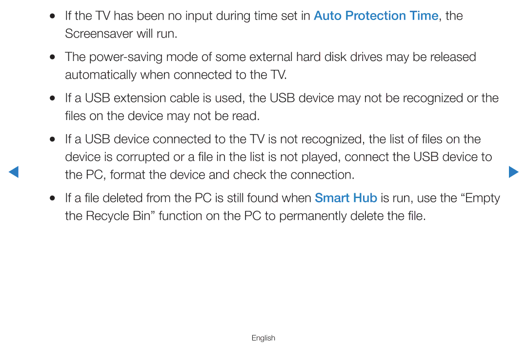 Samsung UA55D8000YRXTW, UA55H8000ARXSK, UA65H8000ARXSK, UA46D7000LRSXA manual PC, format the device and check the connection 