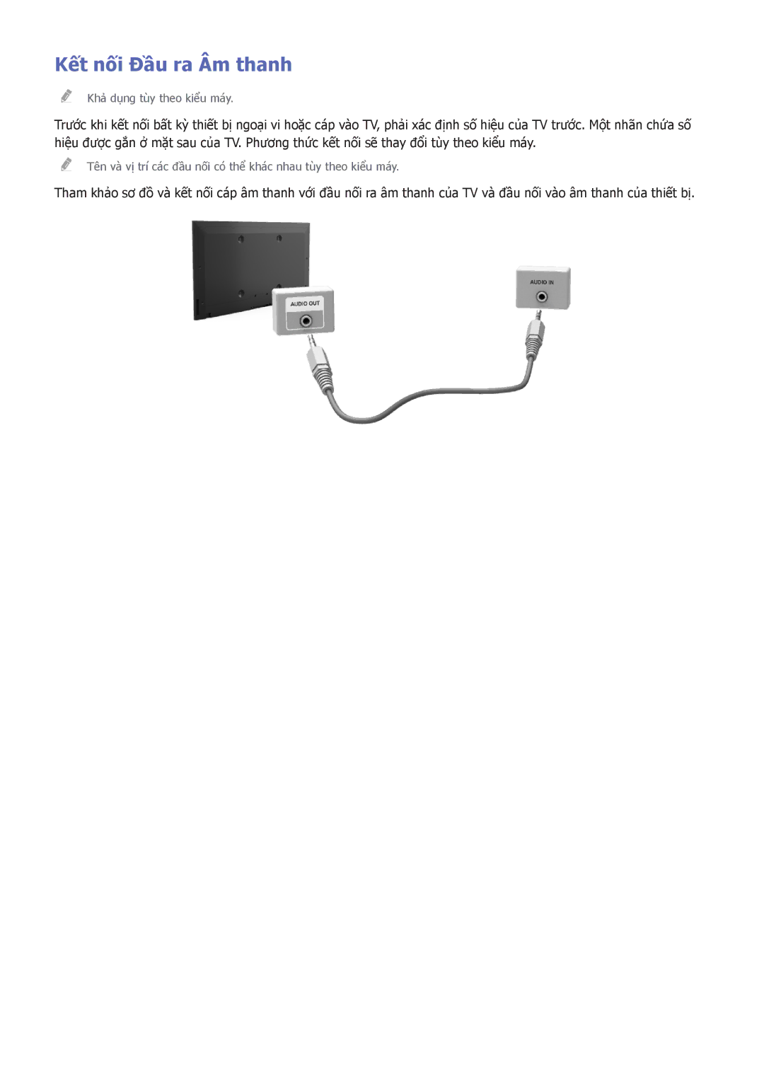 Samsung UA55HU8500KXXV, UA55HU7200KXXV, UA55HU7000KXXV, UA65HU8500KXXV, UA50HU7000KXXV, UA65HU7200KXXV Kết nối Đầu ra Âm thanh 