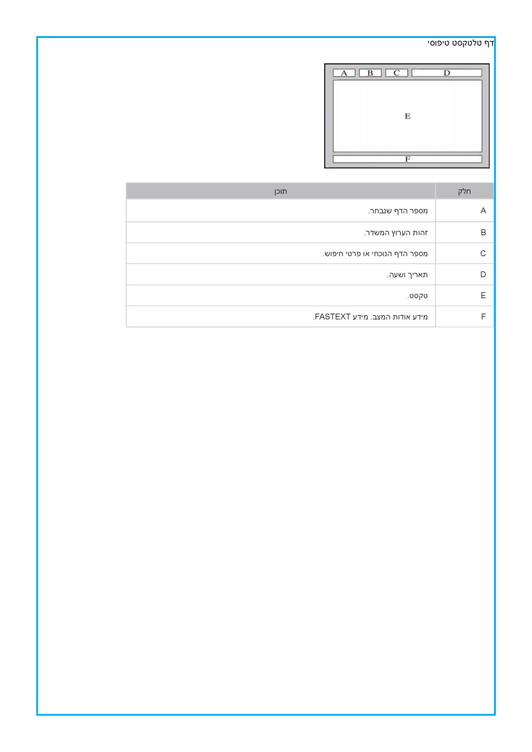 Samsung UA55HU9000WXSQ, UA78HU9000WXSQ, UA65HU9000WXSQ manual יסופיט טסקטלט ףד 