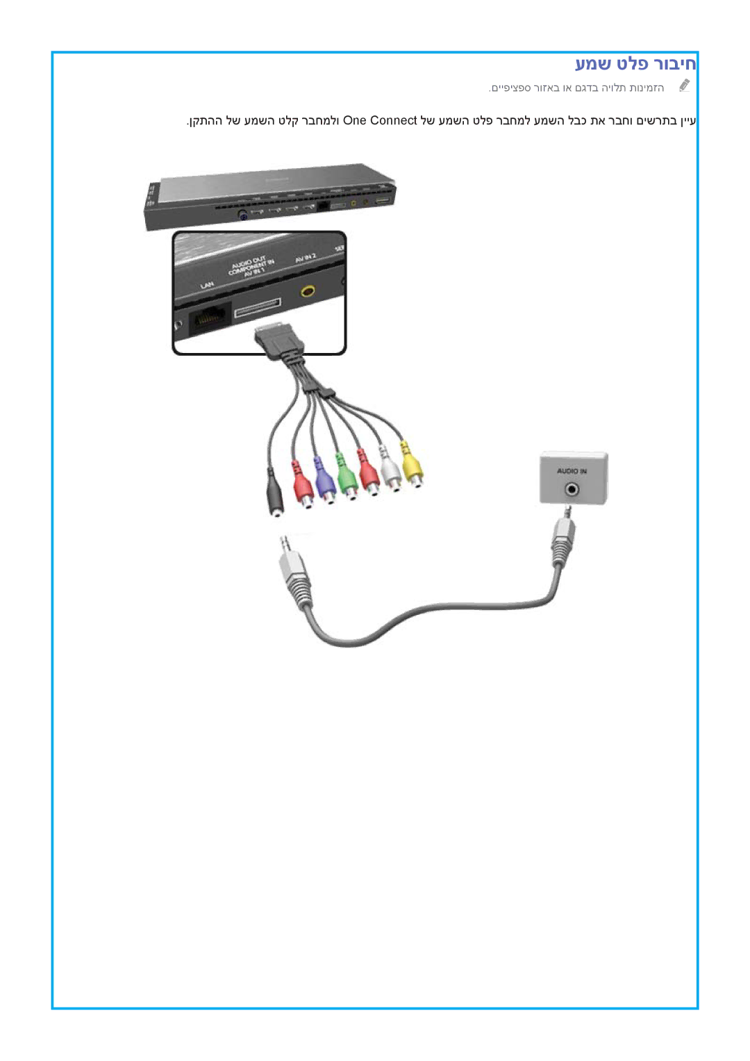 Samsung UA55HU9000WXSQ, UA78HU9000WXSQ, UA65HU9000WXSQ manual םייפיצפס רוזאב וא םגדב היולת תונימזה 