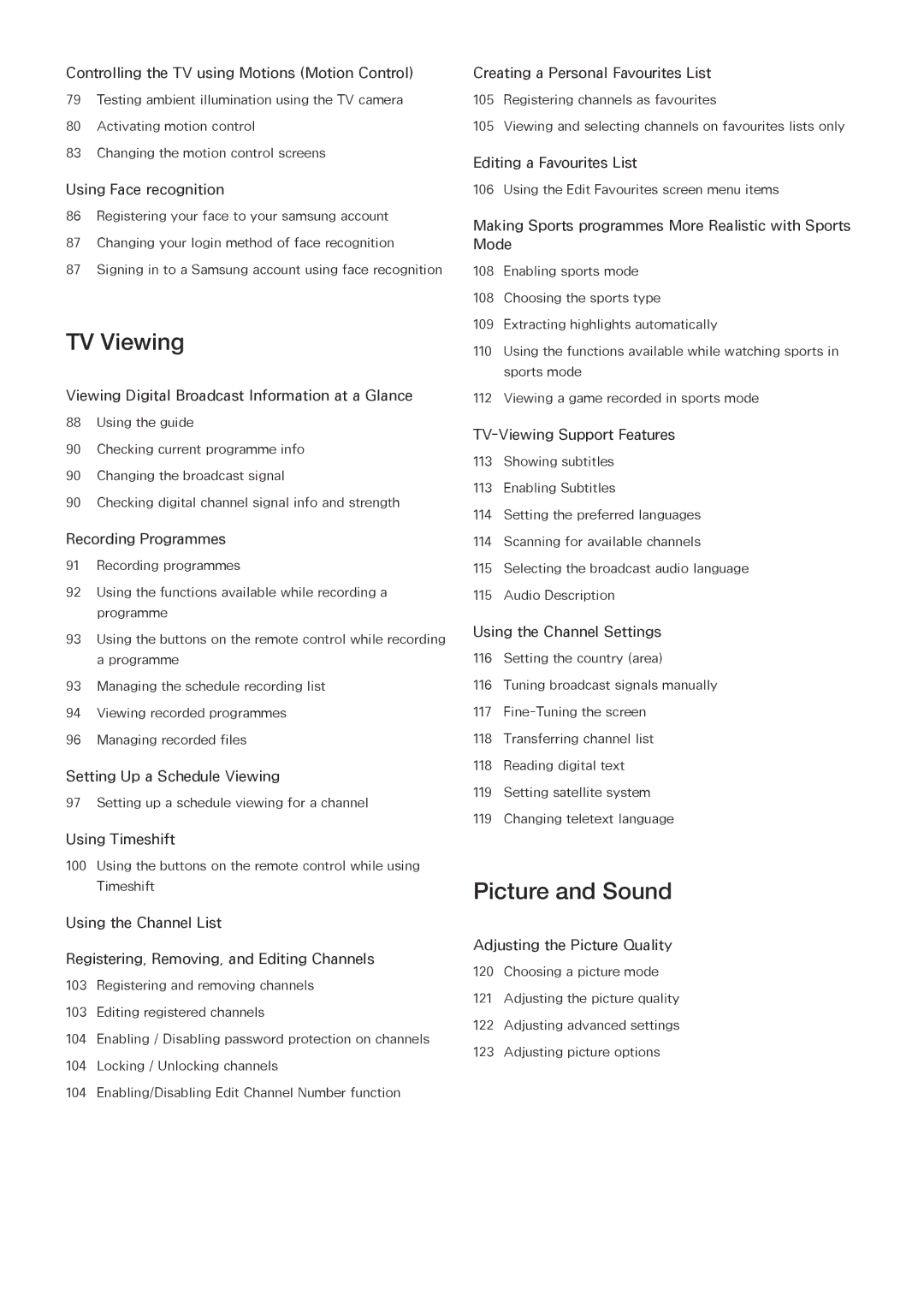 Samsung UA48JU6600KXXV, UA55JU7500KXZN, UA55JU6600KXZN, UA55JS8000KXXV, UA40JU6000KXXV, UA55JU7000KXXV manual TV Viewing 