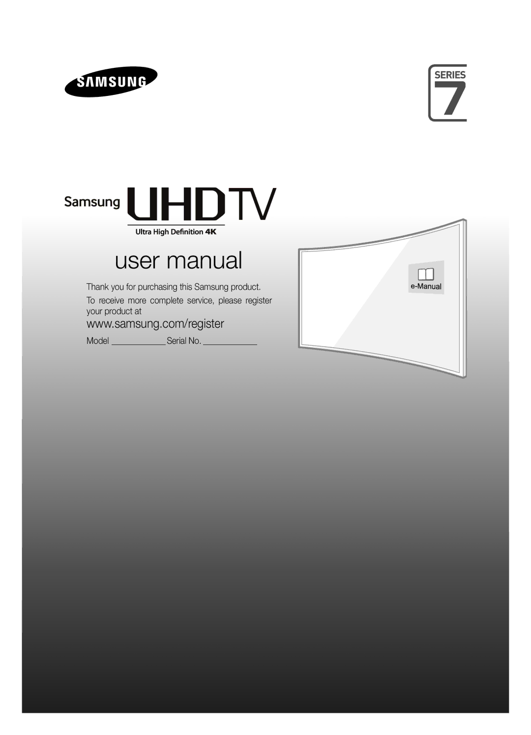 Samsung UA55JU7500KXXV, UA55JU7500KXZN, UA65JU7500KXXV, UA78JU7500KXSQ manual 