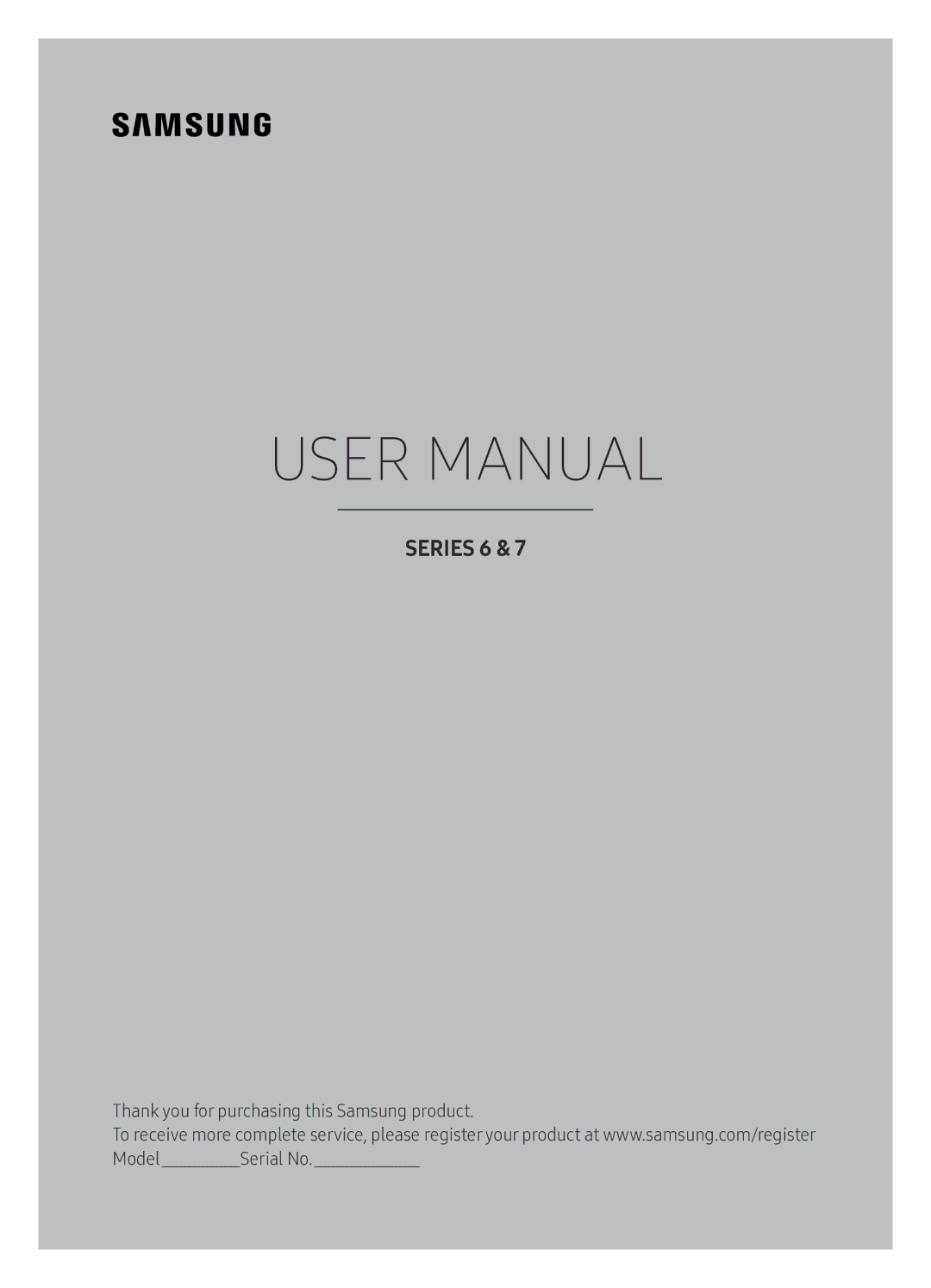 Samsung UA55KU7500RXUM manual Series 6 