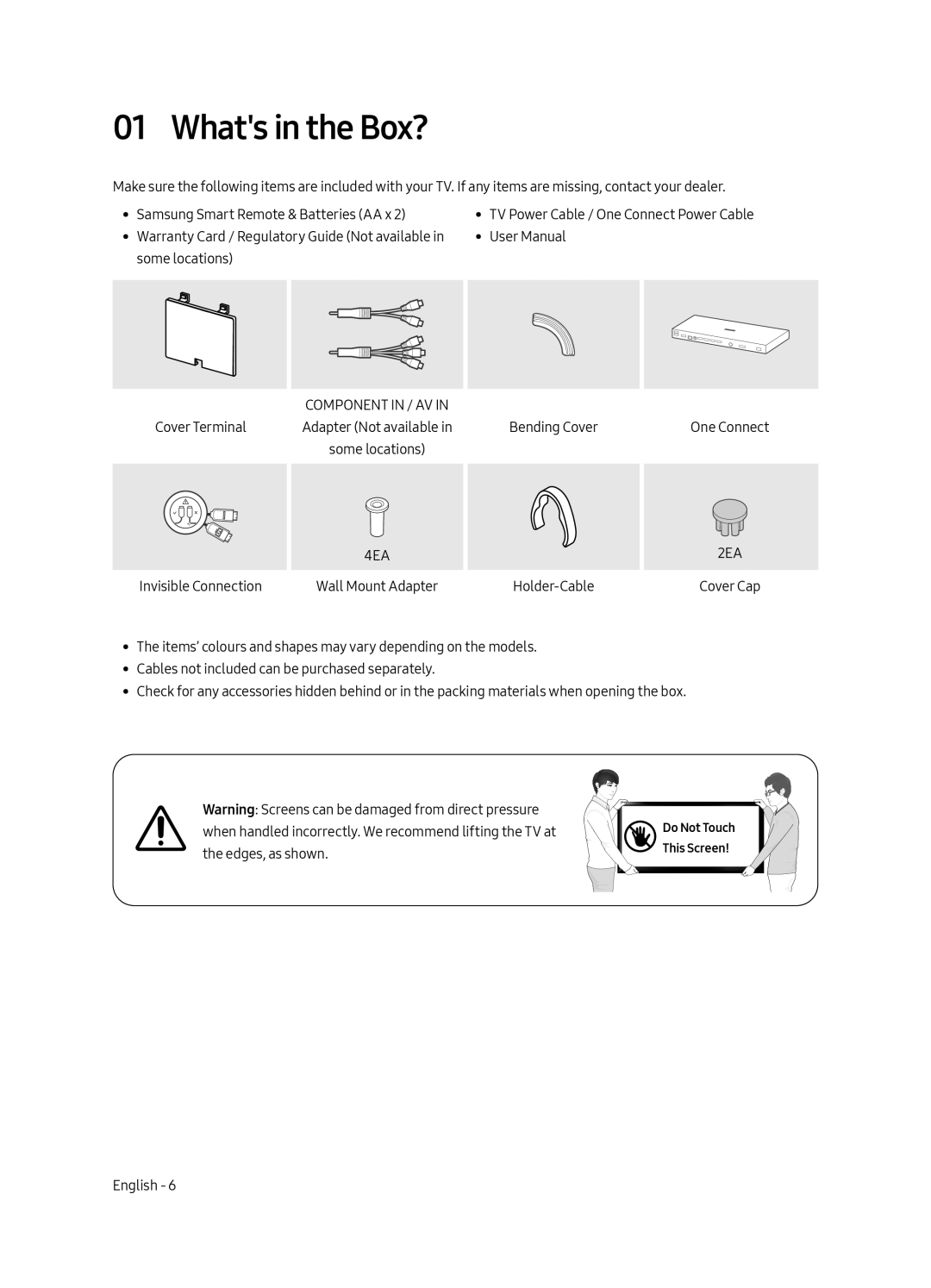 Samsung UA55LS003AKXXV, UA65LS003AKXXV manual Whats in the Box?, 2EA 