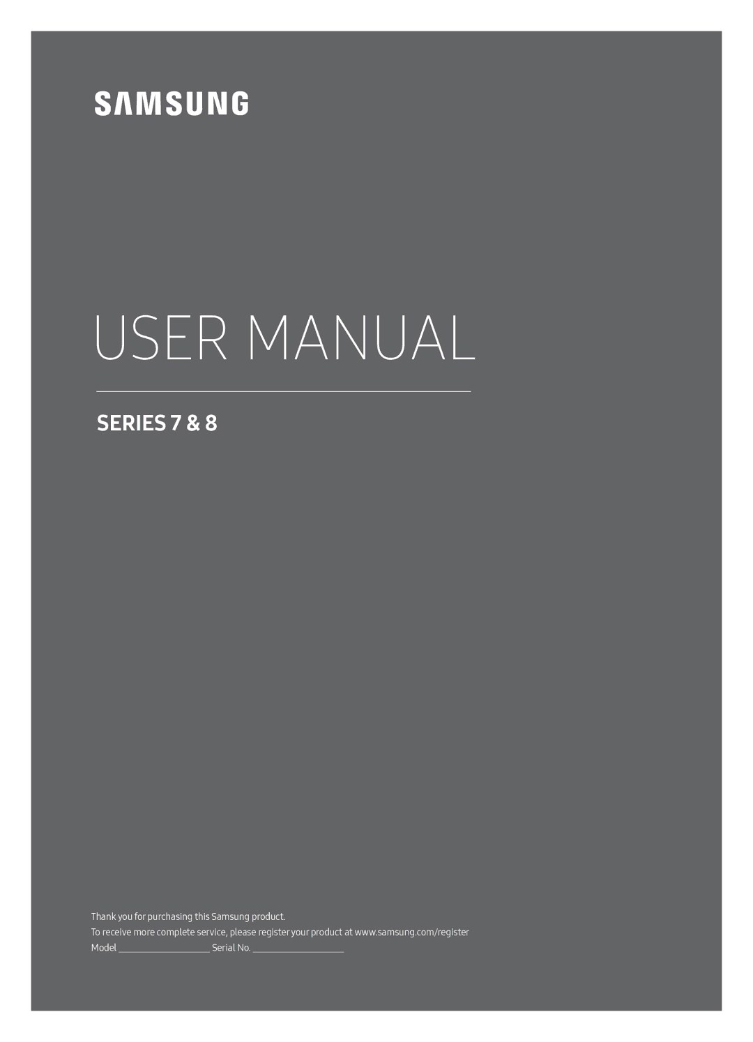 Samsung UA49MU8000KXXV, UA55MU8000KXXV, UA65MU8000KXXV manual Series 7 