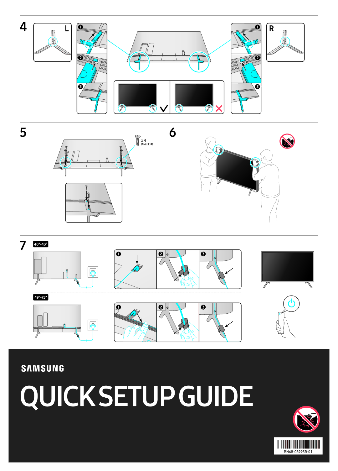 Samsung UA65NU7100KXXV, UA55NU7100KXXV, UA49NU7100KXXV manual Quicksetupguide 