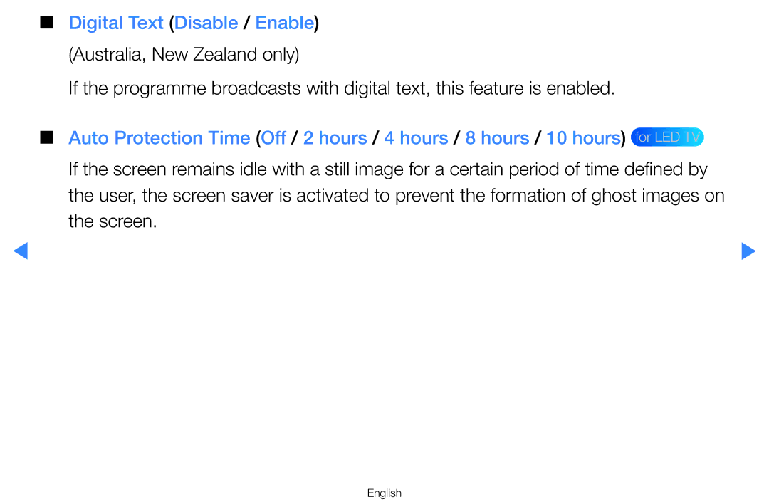 Samsung UA46D7000LNXXV, UA60D8000YNXXV, UA46D7000LMXXS, UA55D8000YNXXV, UA55H8000AKXXV manual Digital Text Disable / Enable 