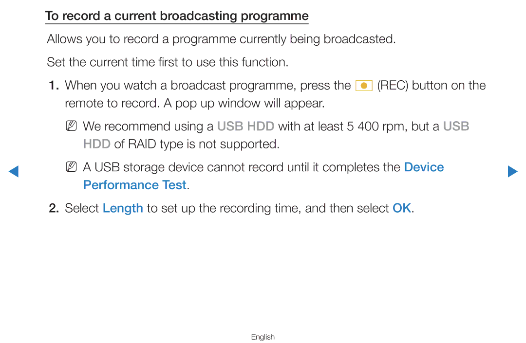 Samsung UA55H7000AKXXV, UA60D8000YNXXV, UA46D7000LMXXS, UA46D7000LNXXV, UA55D8000YNXXV, UA55H8000AKXXV manual Performance Test 