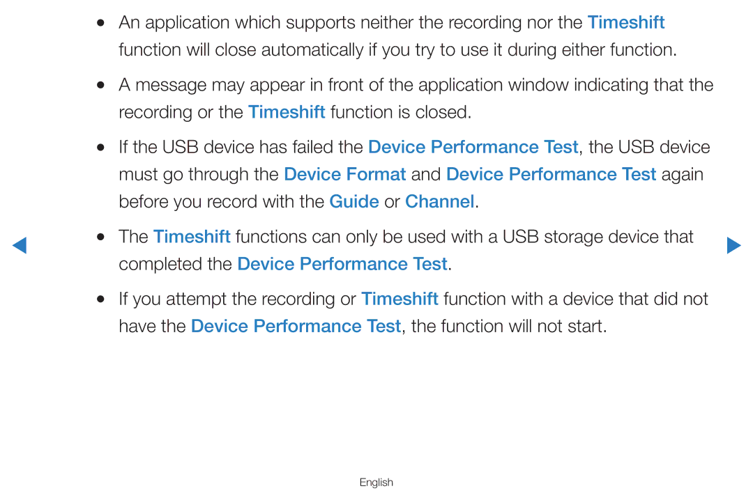 Samsung UA65HU8500WXSQ manual Recording or the Timeshift function is closed, Completed the Device Performance Test 