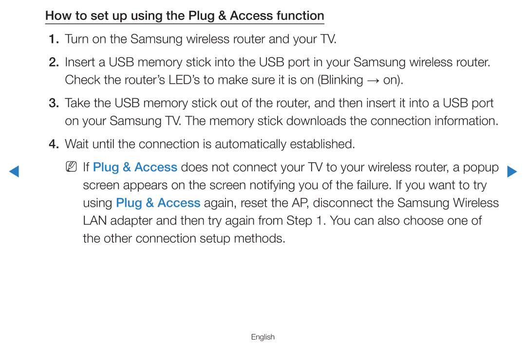 Samsung UA55D7000LMXSQ manual Wait until the connection is automatically established, Other connection setup methods 