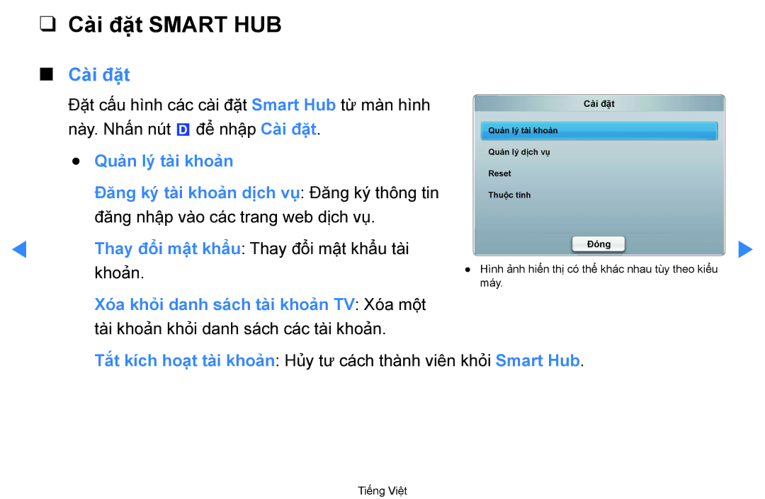 Samsung UA60D8000YNXXV, UA46D7000LRXXV, UA46D7000LNXXV, UA55D8000YNXXV, UA55D7000LNXXV, UA55D8000YRXXT Cài đặt Smart HUB 